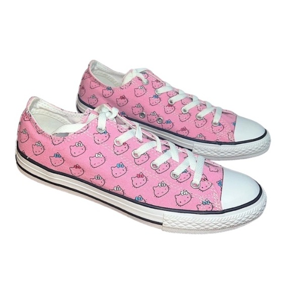 Converse Shoes - Hello Kitty X Converse Sneakers Collaboration pink canvas NWOT 6Y or 7.5 - 8 WMS